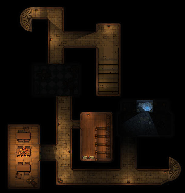 Castle hallways (23x24)